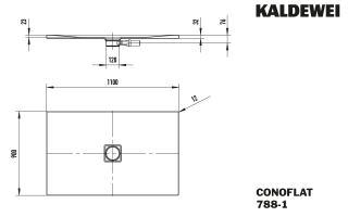 CONOFLAT Duschfläche KALDEWEI - CONOFLAT Duschfläche