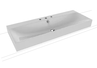 SILENIO AUFSATZ-DOPPELWASCHTISCH (RANDHÖHE 120 MM) KALDEWEI - SILENIO AUFSATZ-DOPPELWASCHTISCH (RANDHÖHE 120 MM)