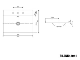 KALDEWEI - SILENIO AUFSATZWASCHTISCH (RANDHÖHE 40 MM)