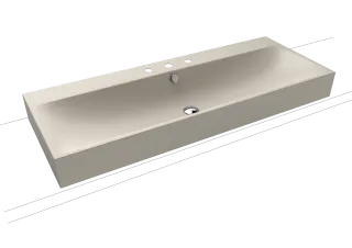 SILENIO AUFSATZ-DOPPELWASCHTISCH (RANDHÖHE 120 MM) KALDEWEI - SILENIO AUFSATZ-DOPPELWASCHTISCH (RANDHÖHE 120 MM)