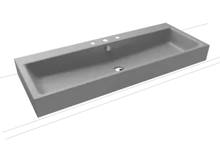 PURO AUFSATZWASCHTISCH (RANDHÖHE 120 MM) KALDEWEI - PURO AUFSATZWASCHTISCH (RANDHÖHE 120 MM)