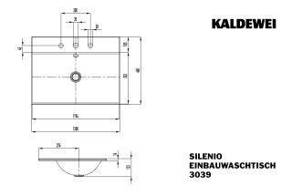 SILENIO EINBAUWASCHTISCH KALDEWEI - SILENIO EINBAUWASCHTISCH