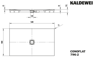 CONOFLAT Duschfläche KALDEWEI - CONOFLAT Duschfläche