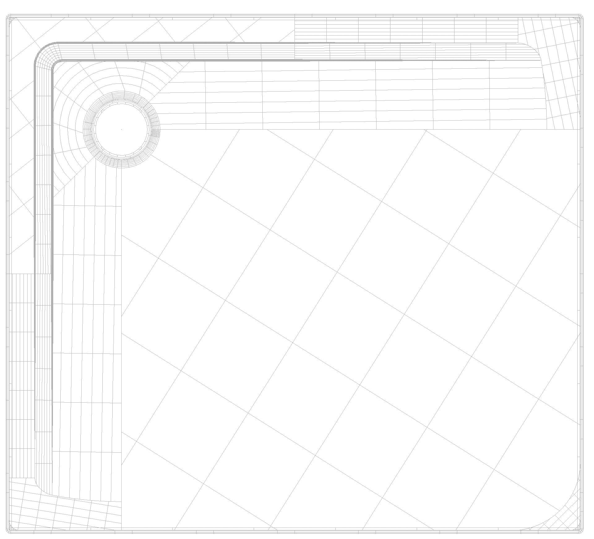 KALDEWEI - KALDEWEI SUPERPLAN mit Wannenträger Duschfläche, 900x1000x32 mm, Modell-Nr: 1849-2