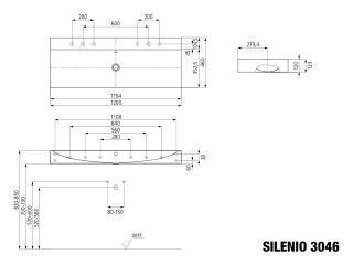 SILENIO WAND-DOPPELWASCHTISCH KALDEWEI - SILENIO WAND-DOPPELWASCHTISCH