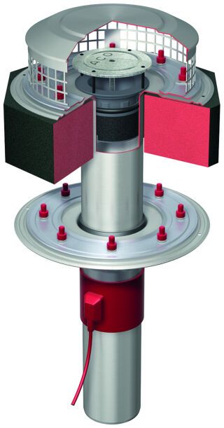 ACO Flachdachablauf Spin V2A DN100/90 Grad ACO Haustechnik - ACO Flachdachablauf Spin V2A DN100/90 Grad