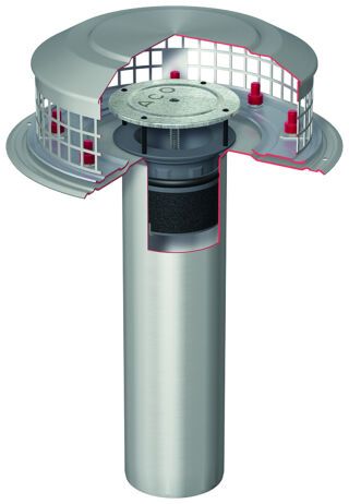 ACO Flachdachablauf Spin DN70/90 Grad ACO Haustechnik - ACO Flachdachablauf Spin DN70/90 Grad