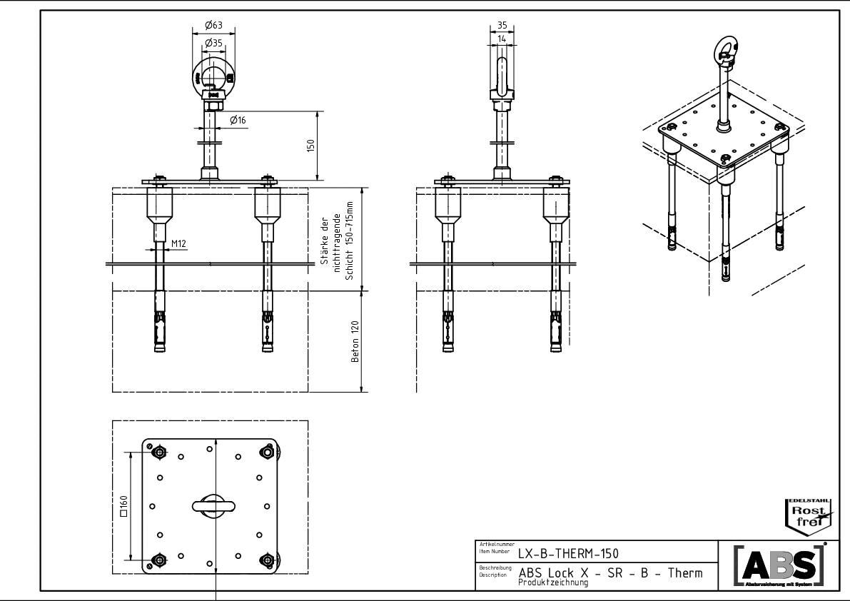 ABS Safety - ABS Lock X-SR-B- Therm