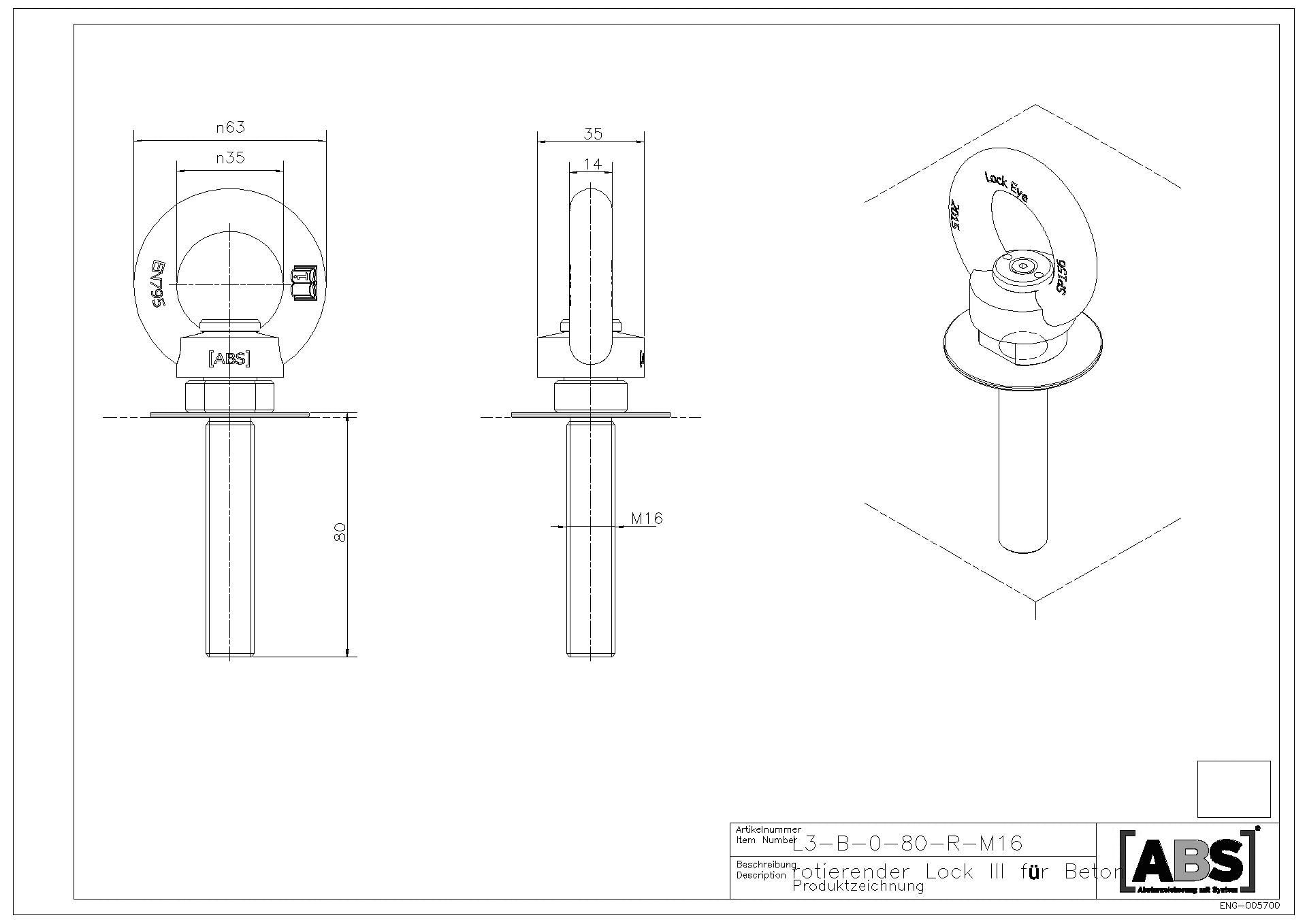 ABS-Lock III-R Beton