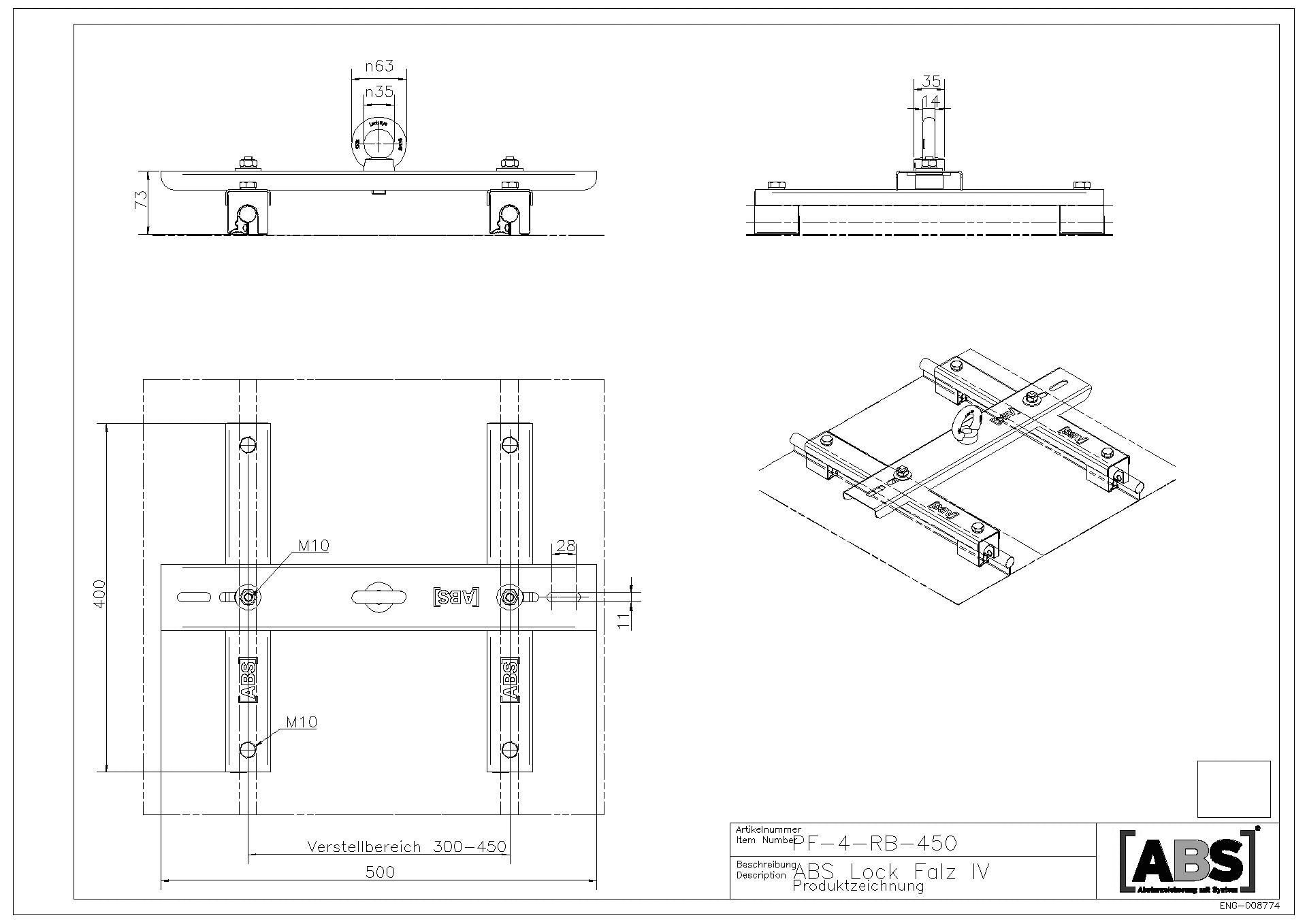 ABS Safety - ABS-Lock Falz IV Rundbördelfalz