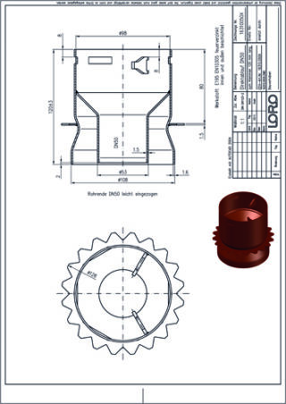 LORO-X Balkondirektablauf LOROWERK - LORO-X Balkondirektablauf