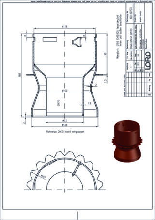 LORO-X Balkondirektablauf LOROWERK - LORO-X Balkondirektablauf