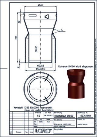 LORO-X Balkondirektablauf LOROWERK - LORO-X Balkondirektablauf