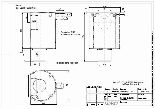 LOROWERK - LORO-X ABLAUF-SAMMELKASTEN DN 70