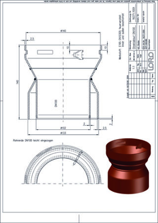 LORO-X Balkondirektablauf LOROWERK - LORO-X Balkondirektablauf