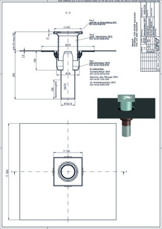 LORO-X Balkondirektablauf LOROWERK - LORO-X Balkondirektablauf