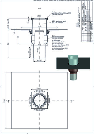 LORO-X Balkondirektablauf LOROWERK - LORO-X Balkondirektablauf