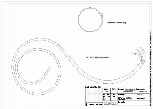 LOROWERK - HEIZBANDKABEL 80 CM FÜR LORO ABLÄUFE
