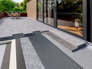 Die DELTA®-Dränbahn für barrierefreie Übergänge