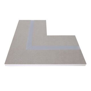 Protektorwerk Gipskarton Eckverbindung mit Alu-LED-Profil