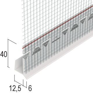 Protektorwerk Einfassprofil mit Tropfkante und Gewebe für Putzträgerplatte Protektorwerk Florenz Maisch - Protektorwerk Einfassprofil mit Tropfkante und Gewebe für Putzträgerplatte (GTIN: 4009230883397, HAN: 118868)
