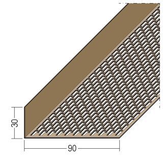 Protektorwerk Lüftungswinkel einseitige Rechtecklochung PVC Protektorwerk Florenz Maisch - Protektorwerk Lüftungswinkel einseitige Rechtecklochung PVC