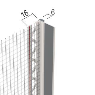Protektorwerk Anputzdichtleiste mit Schattenfuge, Gewebe für WDV-Systeme Protektorwerk Florenz Maisch - Protektorwerk Anputzdichtleiste mit Schattenfuge, Gewebe für WDV-Systeme