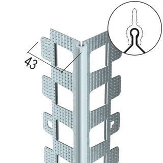 Protektorwerk Kantenprofil Außenputz, spitzer Kopf Protektorwerk Florenz Maisch - Protektorwerk Kantenprofil Außenputz, spitzer Kopf