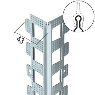 Protektorwerk Kantenprofil Außenputz, spitzer Kopf Protektorwerk Florenz Maisch - Protektorwerk Kantenprofil Außenputz, spitzer Kopf