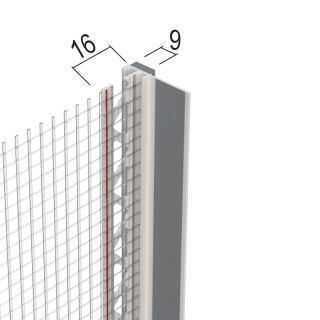 Protektorwerk Anputzdichtleiste mit Schattenfuge, Gewebe für WDV-Systeme Protektorwerk Florenz Maisch - Protektorwerk Anputzdichtleiste mit Schattenfuge, Gewebe für WDV-Systeme