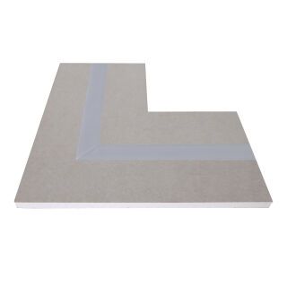 Protektorwerk Gipskarton Eckverbindung mit Alu-LED-Profil