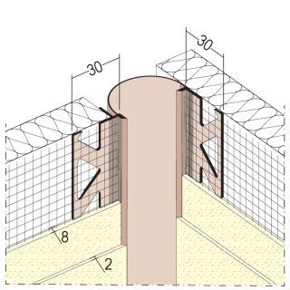 Protektorwerk Dehnungsfugenprofil für Wärmedämmung
