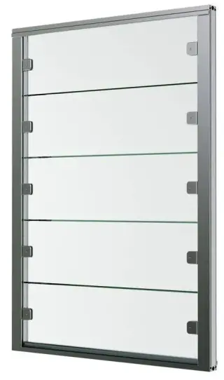 Lamellenfenster mit Isolier- und Einfachverglasung, NRWG zertifiziert Lamellenfenster mit Isolier- und Einfachverglasung, NRWG zertifiziert