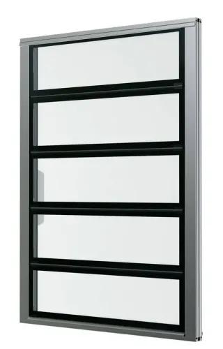 Lamellenfenster mit Isolier- und Einfachverglasung, NRWG zertifiziert Lamellenfenster mit Isolier- und Einfachverglasung, NRWG zertifiziert