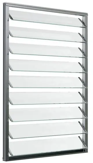 Lamellenfenster mit Isolier- und Einfachverglasung, NRWG zertifiziert Lamellenfenster mit Isolier- und Einfachverglasung, NRWG zertifiziert