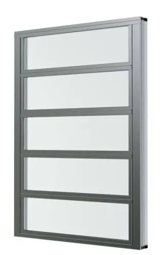 Lamellenfenster mit Isolier- und Einfachverglasung, NRWG zertifiziert Lamellenfenster mit Isolier- und Einfachverglasung, NRWG zertifiziert