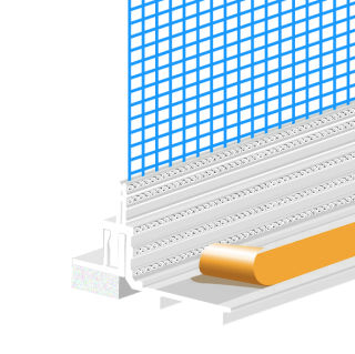 Knauf Gips - Knauf Perfex, Fensterbank-Zubehör