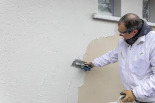 Fassadenputz mit Knauf Sprint Fassadenputz mit Knauf Sprint