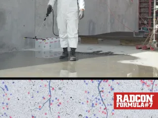 Radcon Formula #7®  Betonabdichtung - wasserdichte Oberflächenversiegelung Radcon Formula #7®  Betonabdichtung - wasserdichte Oberflächenversiegelung