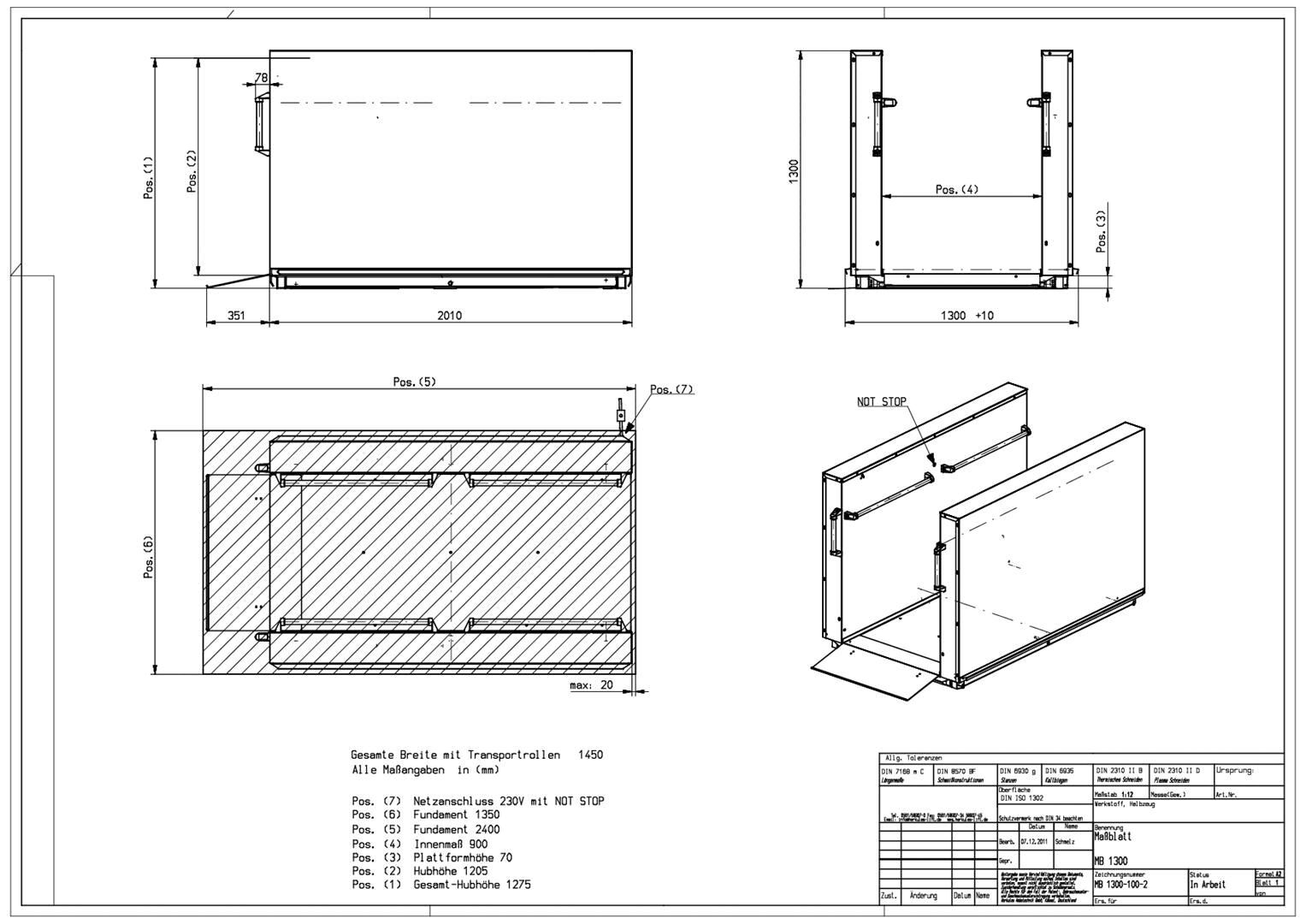 Liftwerk - Hublift MB1300