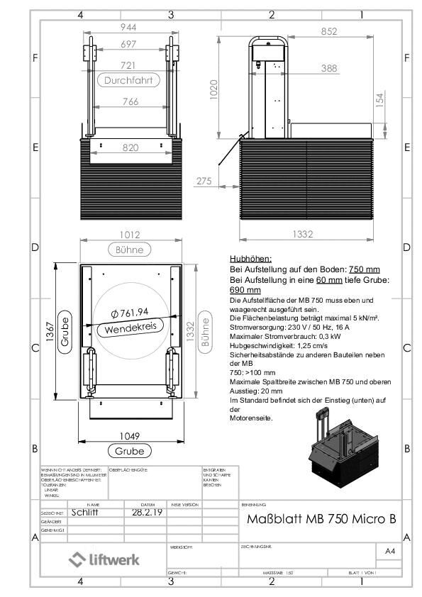 Liftwerk - Hublift MB750