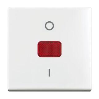 Busch-Jaeger Wippe mit roter Kalotte, mit Aufdruck Busch-Jaeger - Busch-Jaeger Wippe mit roter Kalotte, mit Aufdruck