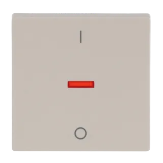 Busch-Jaeger Wippe mit Aufdruck mit kleiner roter Kalotte Busch-Jaeger - Busch-Jaeger Wippe mit Aufdruck mit kleiner roter Kalotte