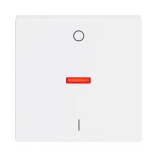 Busch-Jaeger Wippe mit Aufdruck mit kleiner roter Kalotte Busch-Jaeger - Busch-Jaeger Wippe mit Aufdruck mit kleiner roter Kalotte