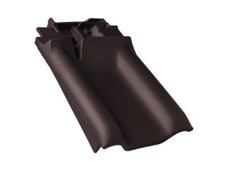 Braas Rubin 13V(H) Flachdachziegel Firstanschluss-Ortgangziegel BMI Deutschland BRAAS - Braas Rubin 13V(H) Flachdachziegel Firstanschluss-Ortgangziegel