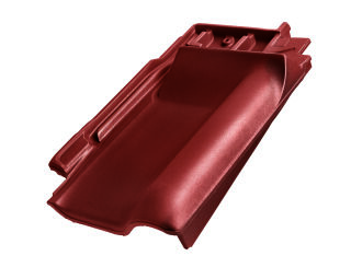 Braas Rubin 13V(H) Flachdachziegel Firstanschluss-Ortgangziegel BMI Deutschland BRAAS - Braas Rubin 13V(H) Flachdachziegel Firstanschluss-Ortgangziegel