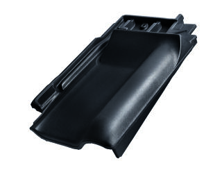 Braas Rubin 13V(H) Flachdachziegel Firstanschluss-Ortgangziegel BMI Deutschland BRAAS - Braas Rubin 13V(H) Flachdachziegel Firstanschluss-Ortgangziegel