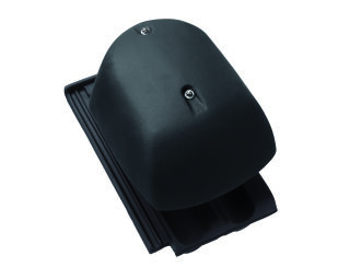 Braas Granat 15 Doppelmuldenfalzziegel Lüfter