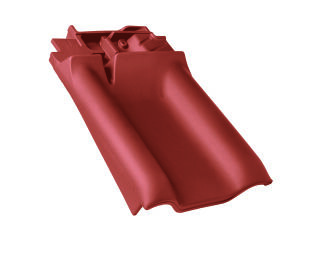 Braas Rubin 13V(H) Flachdachziegel Firstanschluss-Ortgangziegel BMI Deutschland BRAAS - Braas Rubin 13V(H) Flachdachziegel Firstanschluss-Ortgangziegel