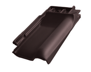 Braas Rubin 13V(H) Flachdachziegel Firstanschluss-Ortgangziegel BMI Deutschland BRAAS - Braas Rubin 13V(H) Flachdachziegel Firstanschluss-Ortgangziegel